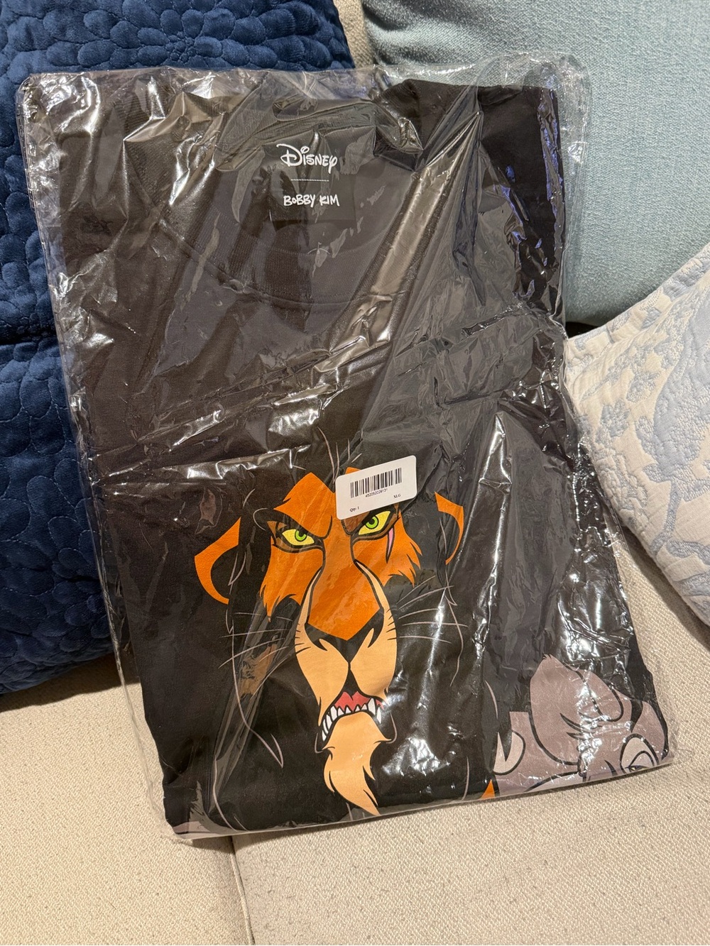 Disney Bobby Kim Scar The Lion King Black T-Shirt Size XL